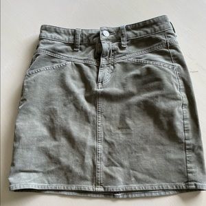 American Eagle Green Corduroy Skirt